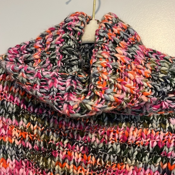 Multicolored turtleneck sweater S - Picture 3 of 6